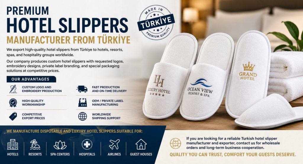 Premium Hotel Slippers Manufacturer from Türkiye